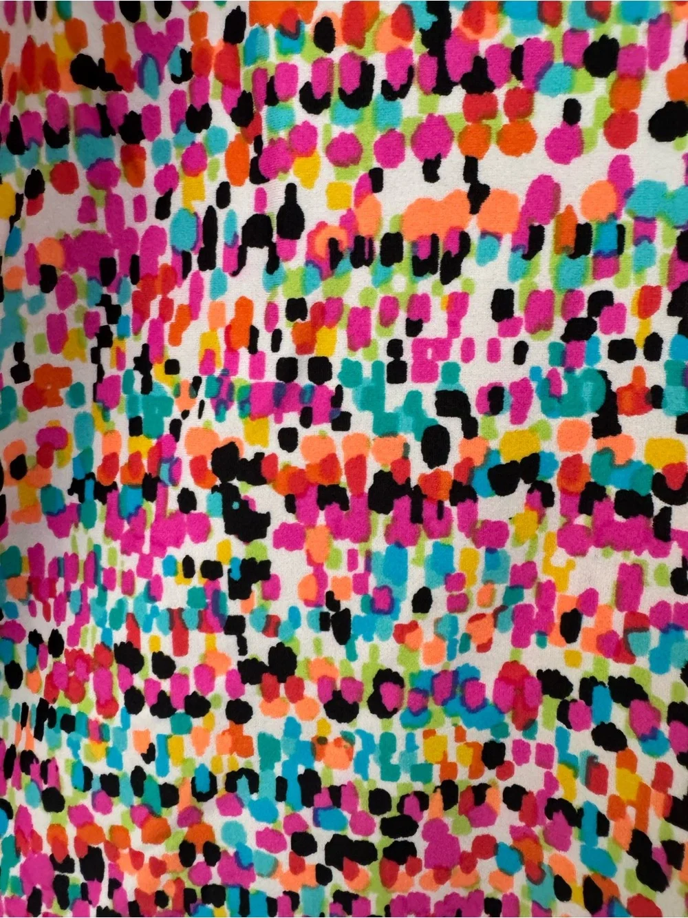 Lacy Dot Design Dress Pink Multicolor Dot Tank Dress with Blue Trim Size Med VGC - Picture 5 of 9